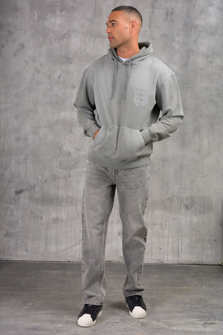 CLUB Washed Denim Jeans - GREY