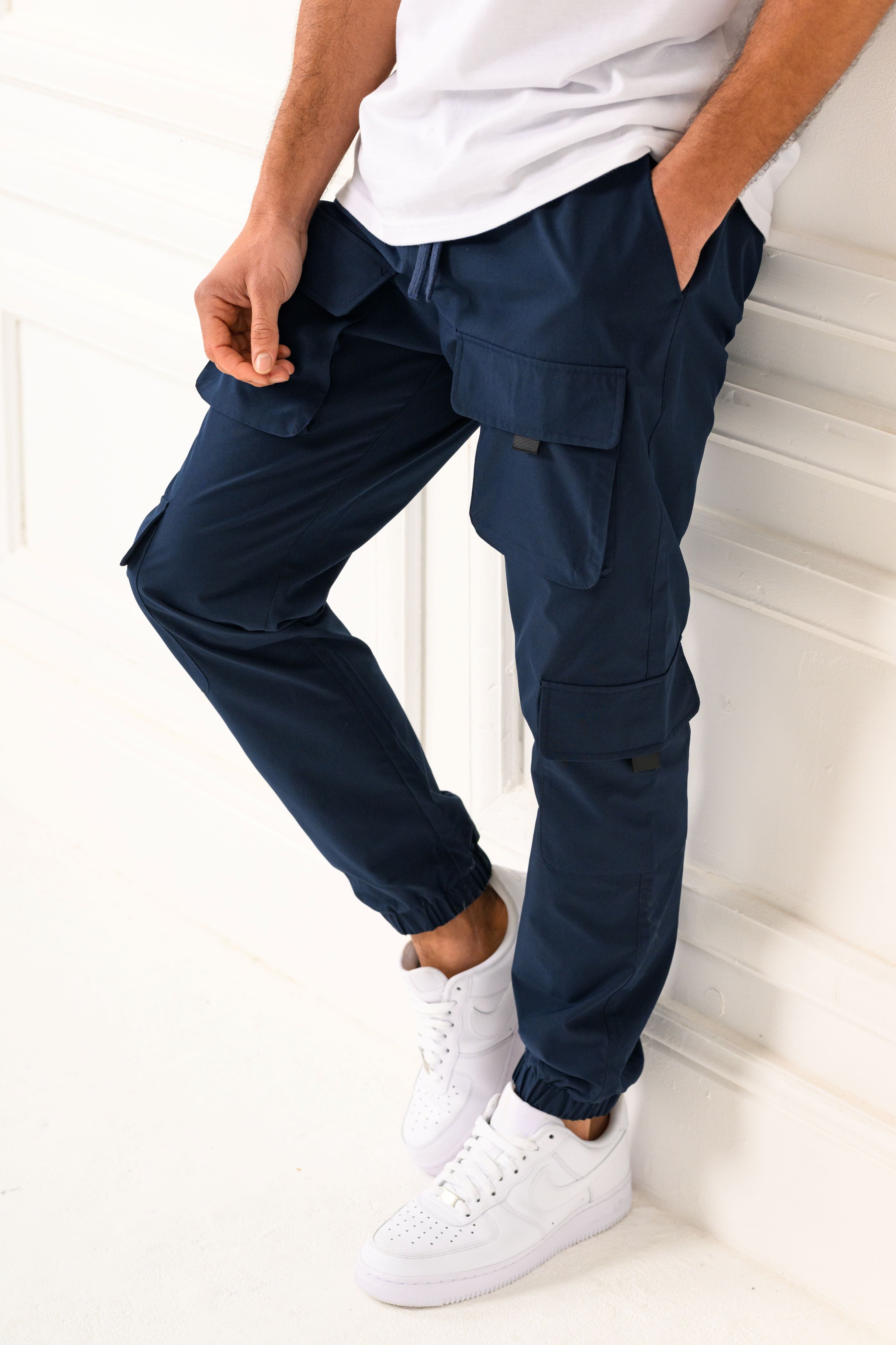 PACS Double Pocket Cargo Pants NavyDenim ワークパンツ