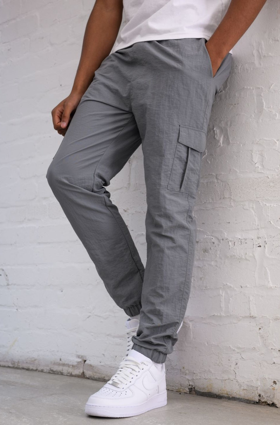 ELITE BOYS CARGO PANTS - MID GREY