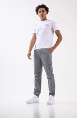 ELITE BOYS CARGO PANTS - MID GREY