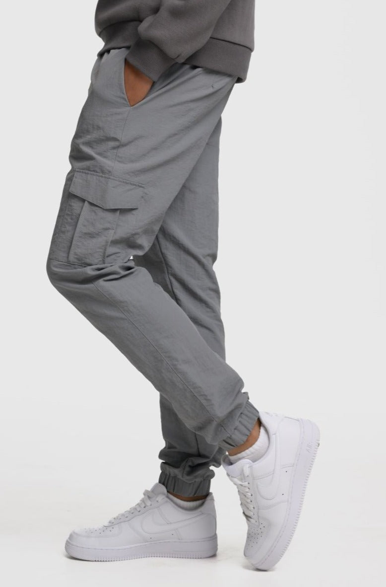 ELITE BOYS CARGO PANTS - MID GREY