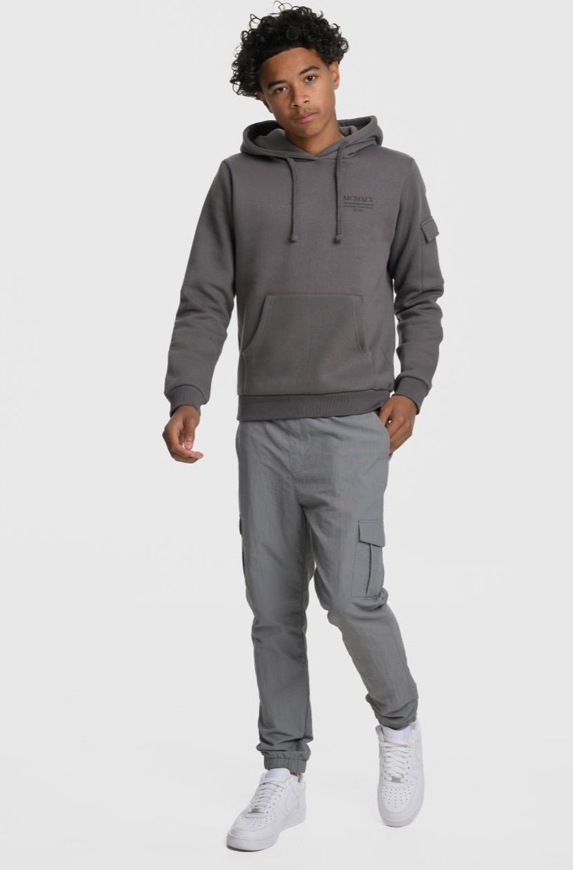 ELITE BOYS CARGO PANTS - MID GREY