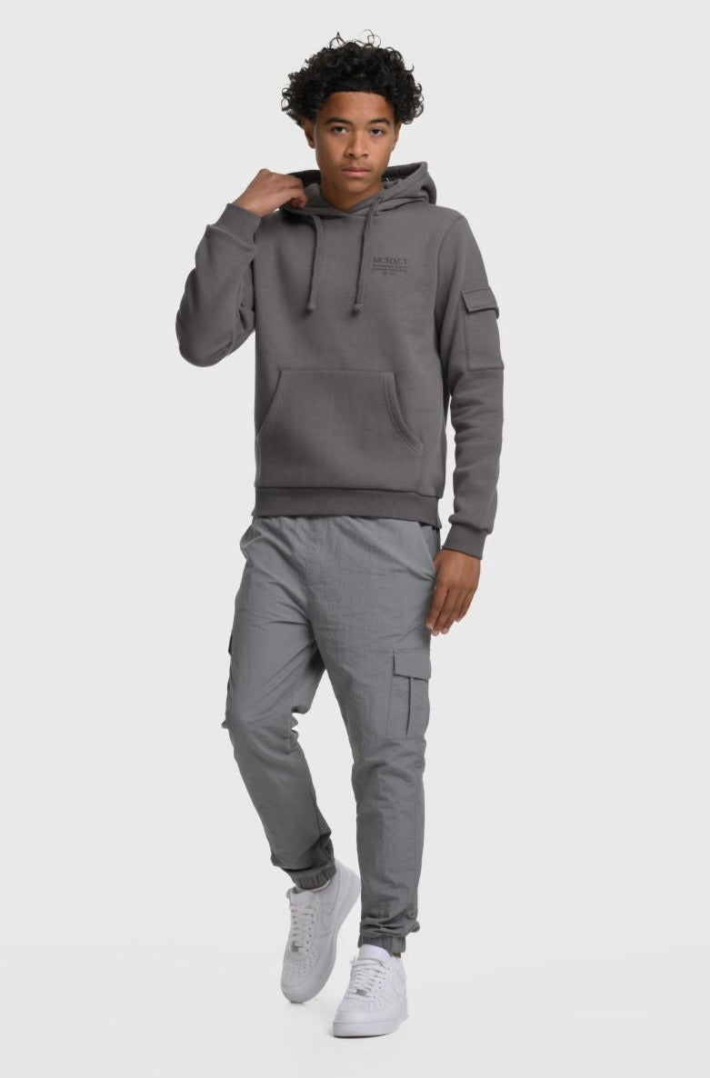 ELITE BOYS CARGO PANTS - MID GREY