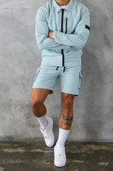 ELITE UTILITY CARGO SHORTS - POWDER BLUE