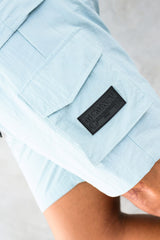 2 PACK ELITE CARGO SHORTS - OFF WHITE/POWDER BLUE