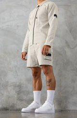 ELITE UTILITY CARGO SHORTS - OFF WHITE