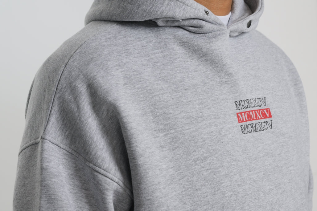 EMPIRE OVERSIZED HOODIE - GREY