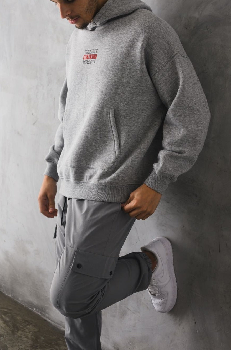 EMPIRE OVERSIZED HOODIE - GREY