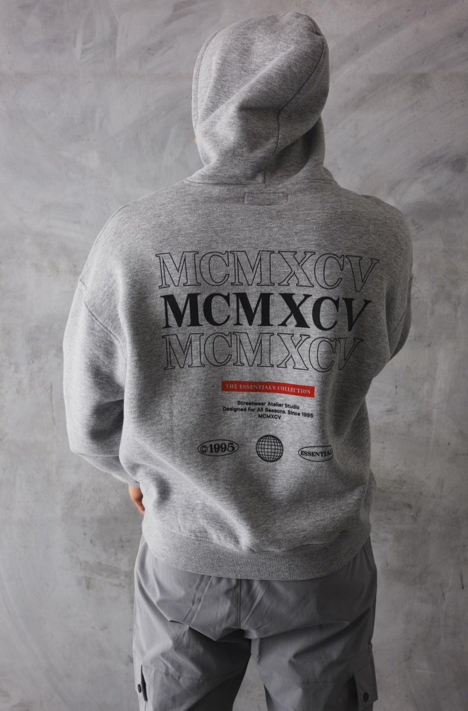 EMPIRE OVERSIZED HOODIE - GREY