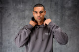 ESSENTIALS HOODY TEE & JOGGER SET - CHARCOAL