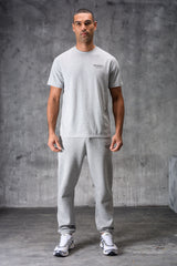 ESSENTIALS HOODY TEE & JOGGER SET - GREY MARL
