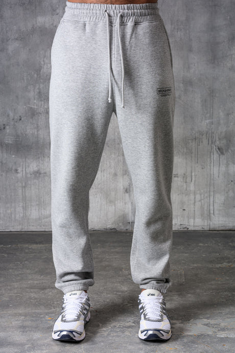 ESSENTIALS HOODY TEE & JOGGER SET - GREY MARL
