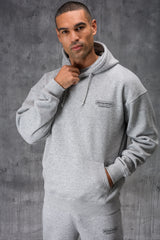 ESSENTIALS HOODY TEE & JOGGER SET - GREY MARL
