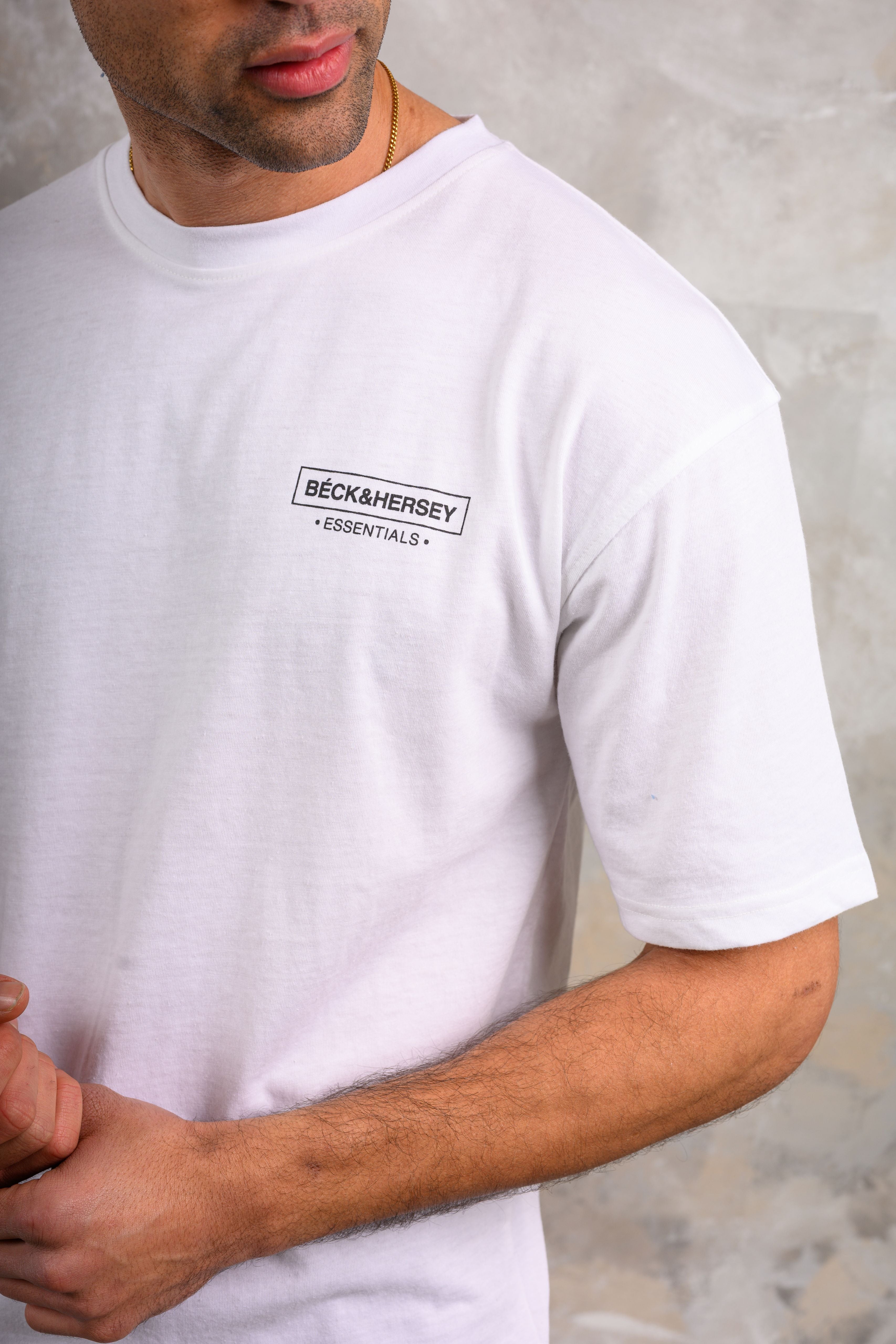 ESSENTIALS T-SHIRT - WHITE – Beck and Hersey