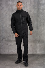 FALCON JACKET & OPEN PANT - BLACK