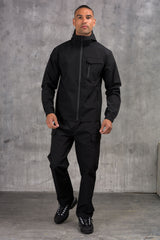 FALCON JACKET & OPEN PANT - BLACK