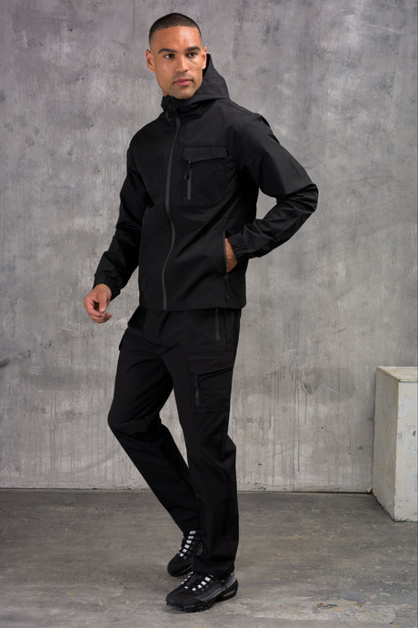 FALCON JACKET & OPEN PANT - BLACK