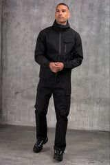 FALCON JACKET & OPEN PANT - BLACK
