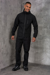 FALCON JACKET & OPEN PANT - BLACK