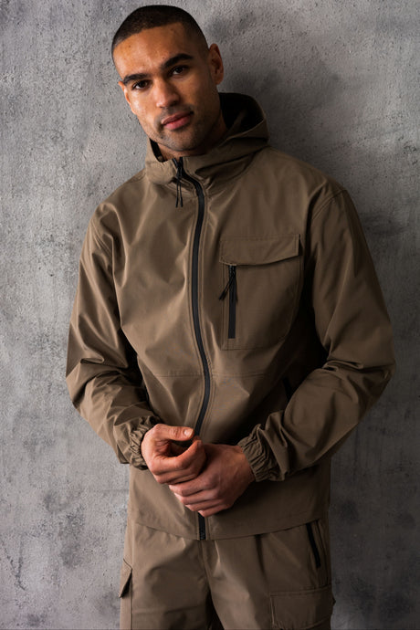 FALCON JACKET & SHORT SET - DK TAUPE