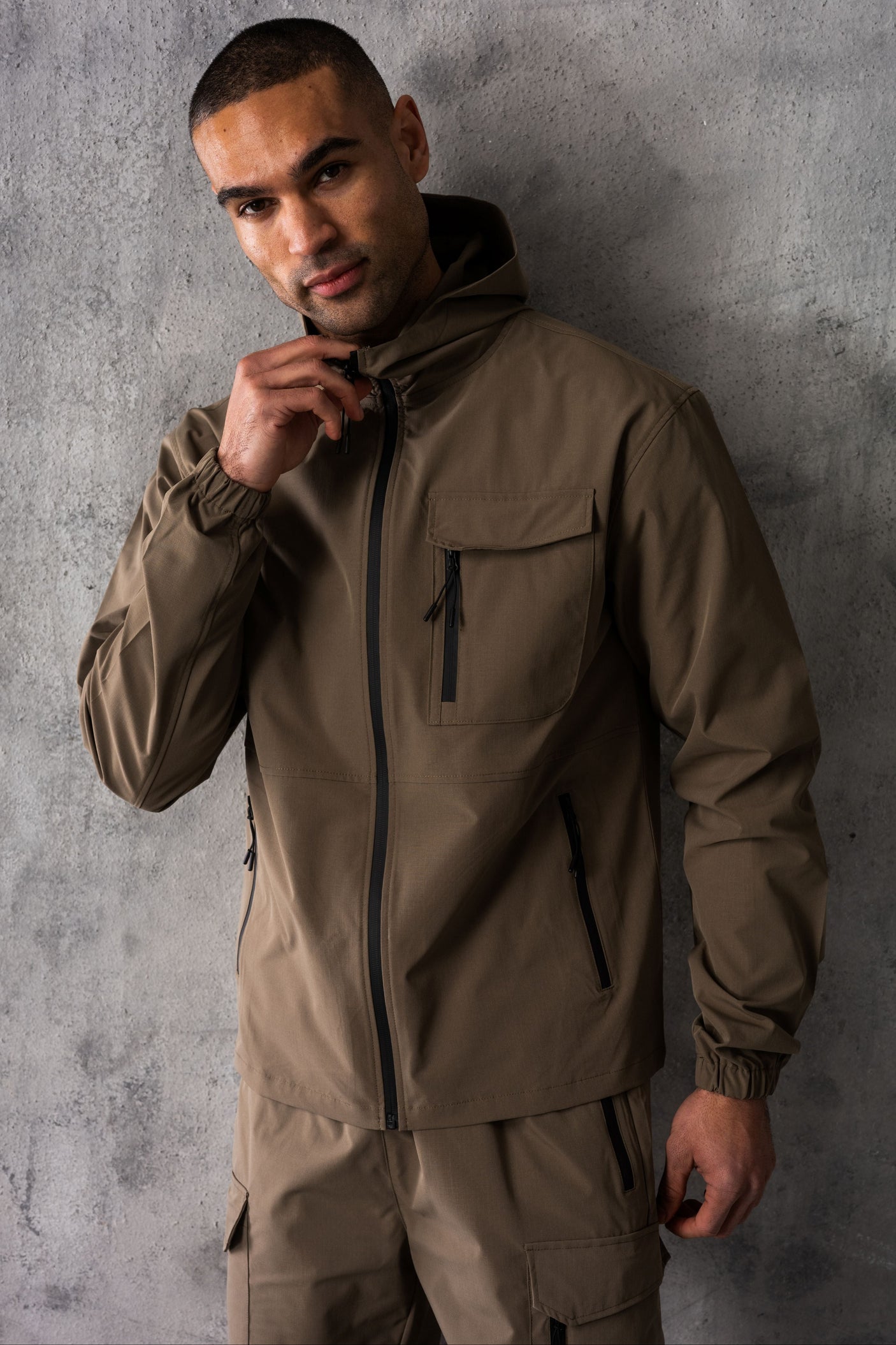 FALCON JACKET - DK TAUPE