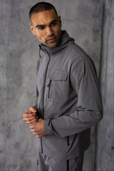 JETSTAR JACKET & SHORT SET - MID GREY