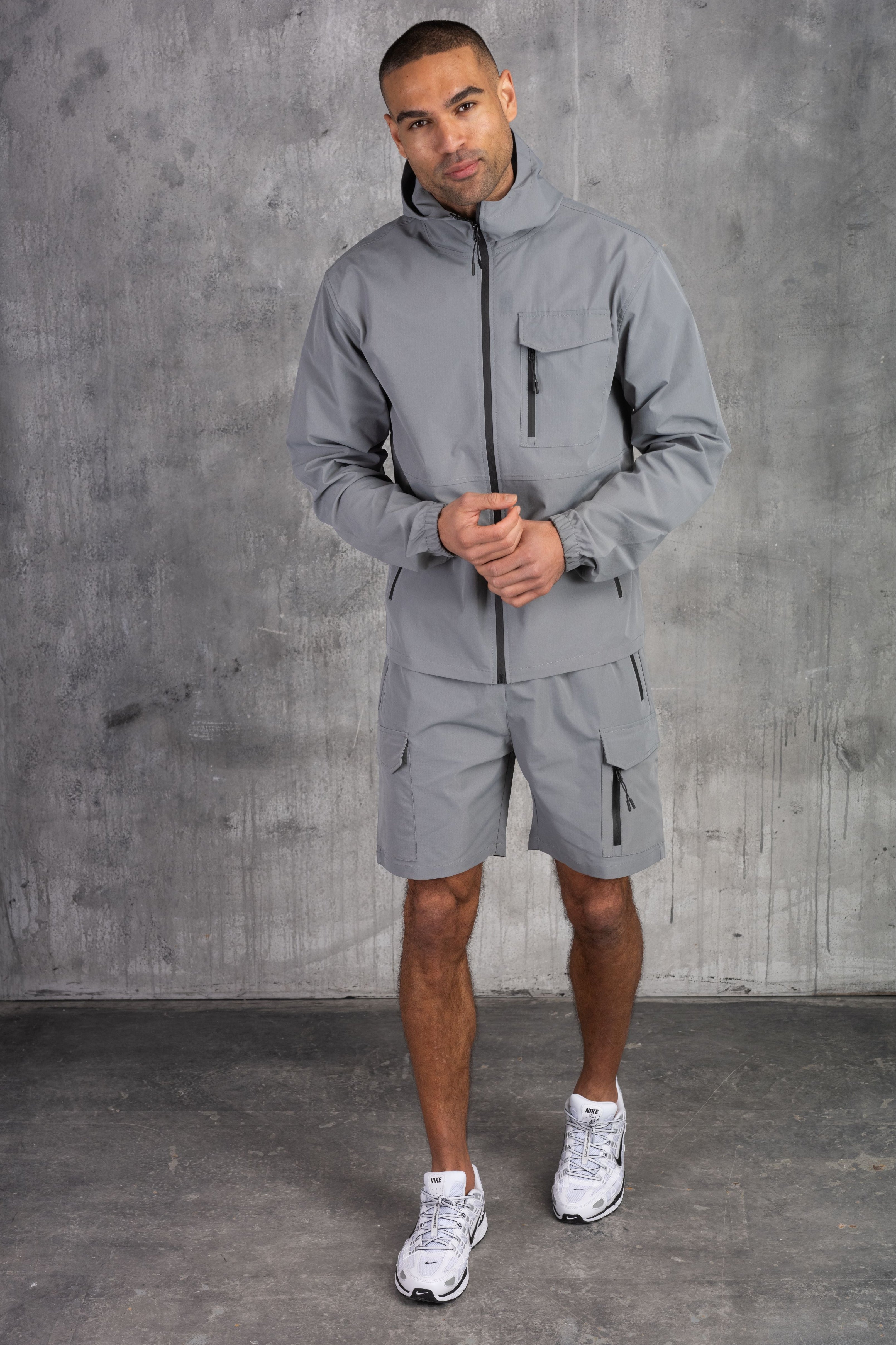 FALCON JACKET & SHORT SET - MID GREY – Beck and Hersey