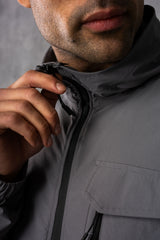 JETSTAR JACKET & SHORT SET - MID GREY