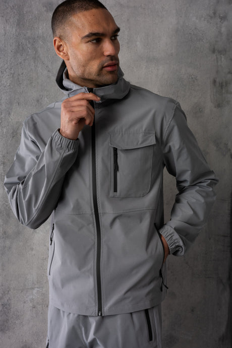 FALCON JACKET & SHORT SET - MID GREY