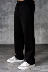 FELIX (UNBRANDED) OPEN HEM JOGGERS - BLACK