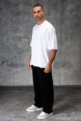 FELIX (UNBRANDED) OPEN HEM JOGGERS - BLACK