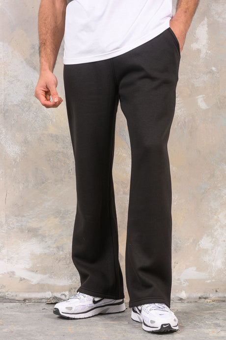 FELIX (UNBRANDED) OPEN HEM JOGGERS - BLACK