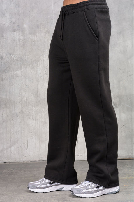 FELIX (UNBRANDED) OPEN HEM JOGGERS - BLACK
