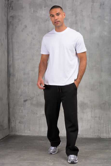 FELIX (UNBRANDED) OPEN HEM JOGGERS - BLACK