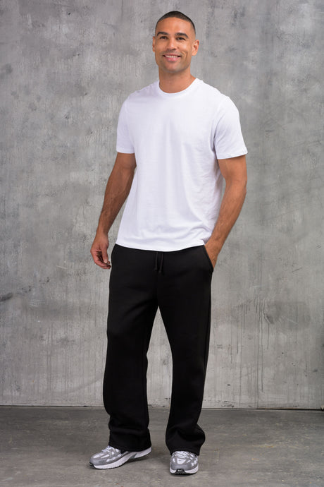 FELIX (UNBRANDED) OPEN HEM JOGGERS - BLACK