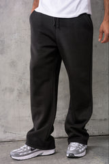 FELIX (UNBRANDED) OPEN HEM JOGGERS - BLACK