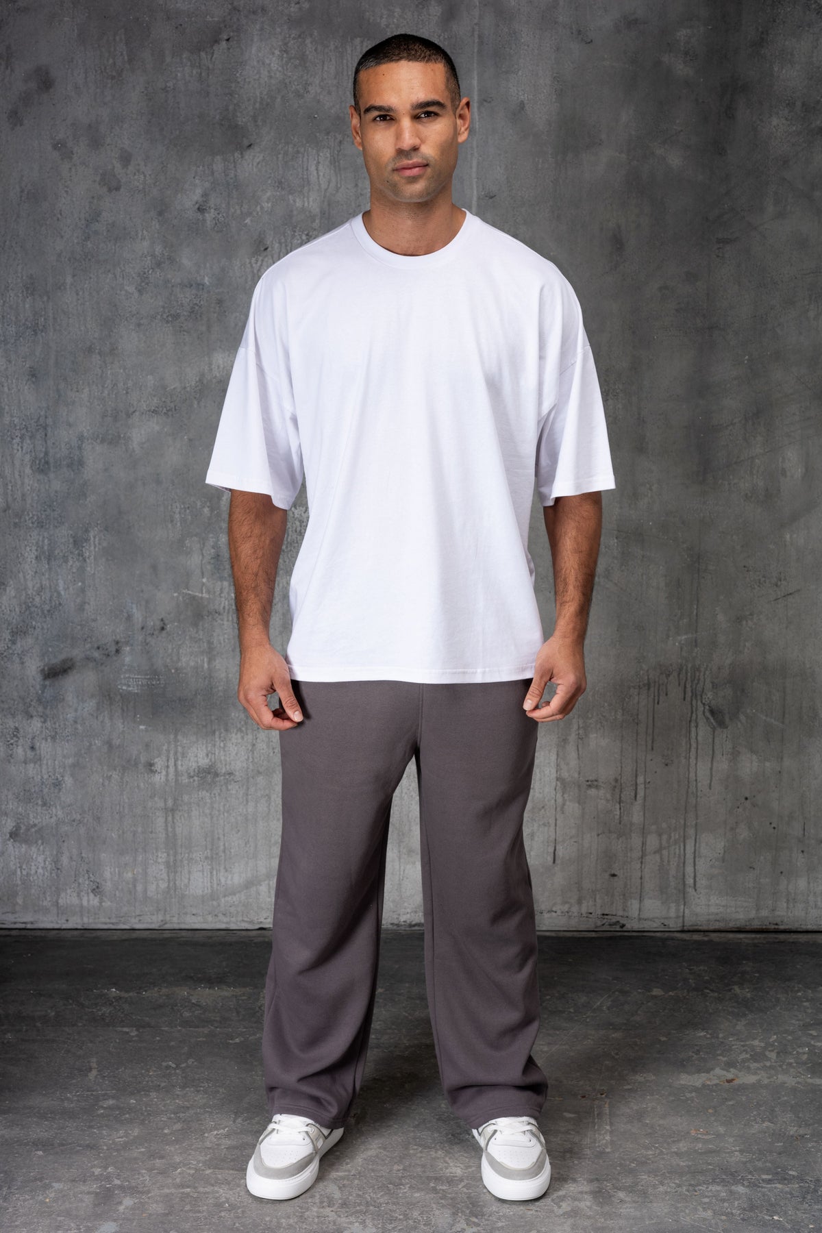 FELIX (UNBRANDED) OPEN HEM JOGGERS - CHARCOAL