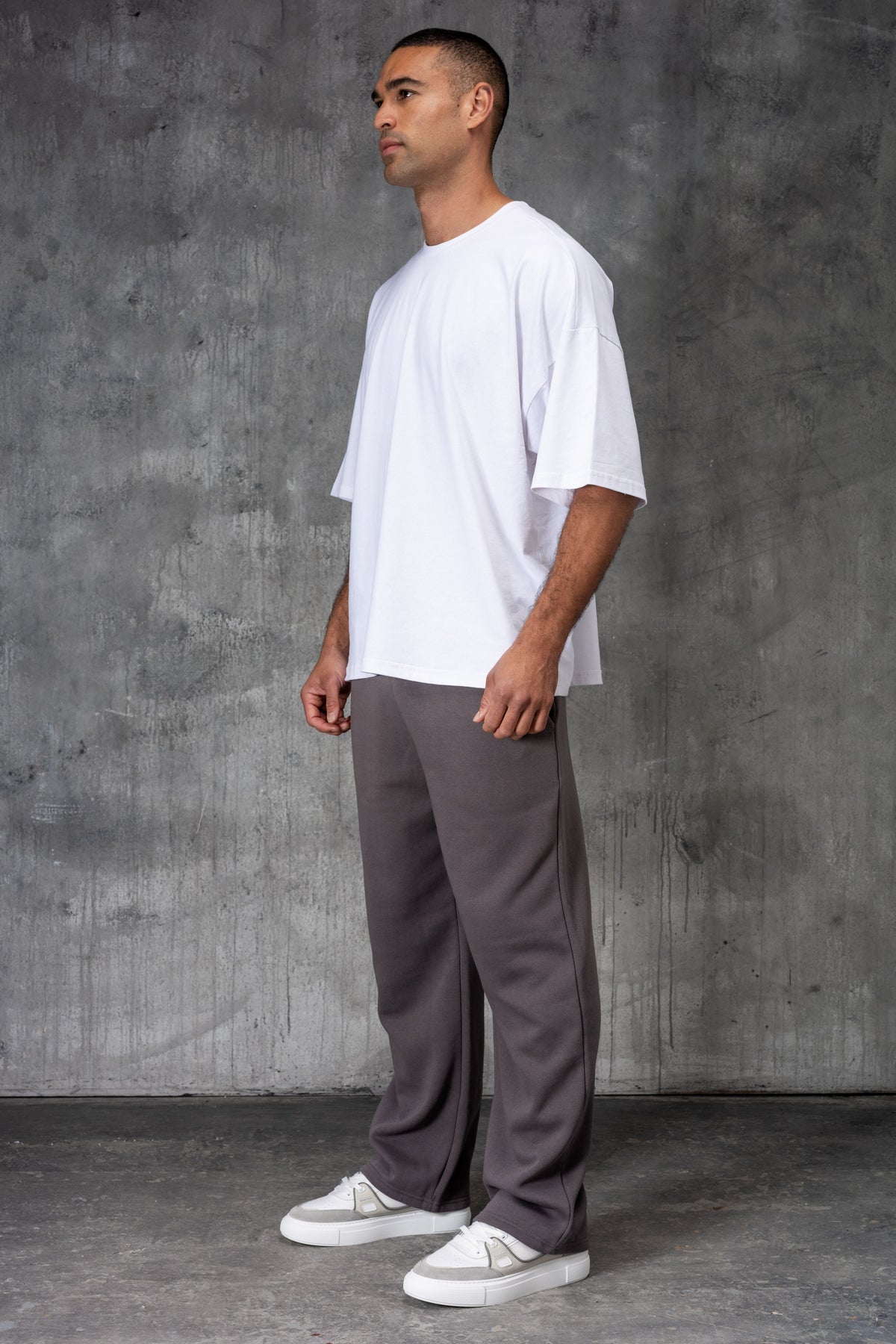 FELIX (UNBRANDED) OPEN HEM JOGGERS - CHARCOAL