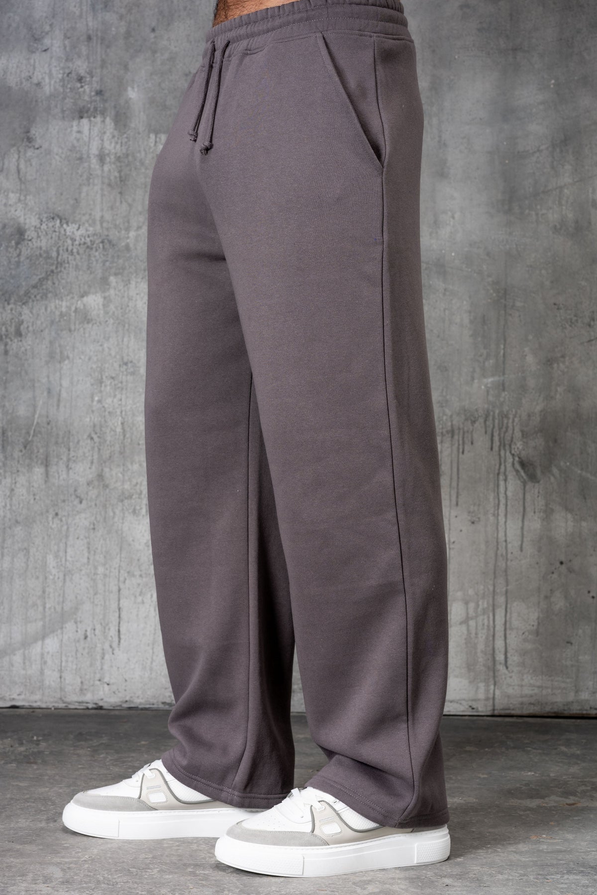 FELIX (UNBRANDED) OPEN HEM JOGGERS - CHARCOAL
