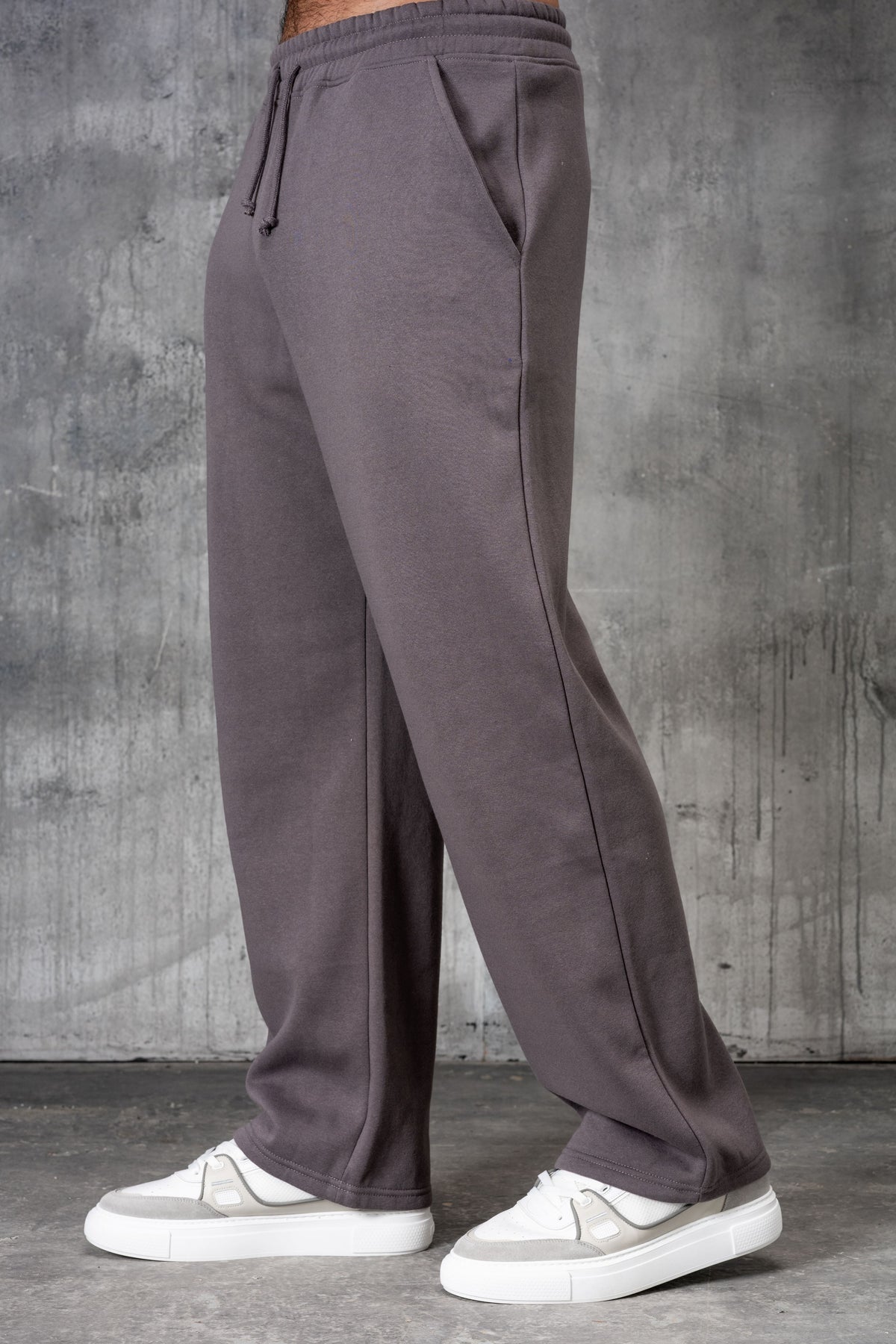 FELIX (UNBRANDED) OPEN HEM JOGGERS - CHARCOAL