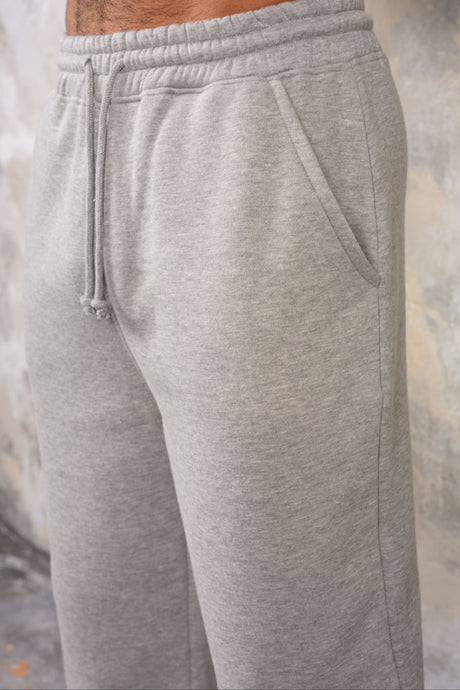 FELIX (UNBRANDED) OPEN HEM JOGGERS - GREY MARL