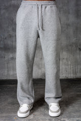 FELIX (UNBRANDED) OPEN HEM JOGGERS - GREY MARL