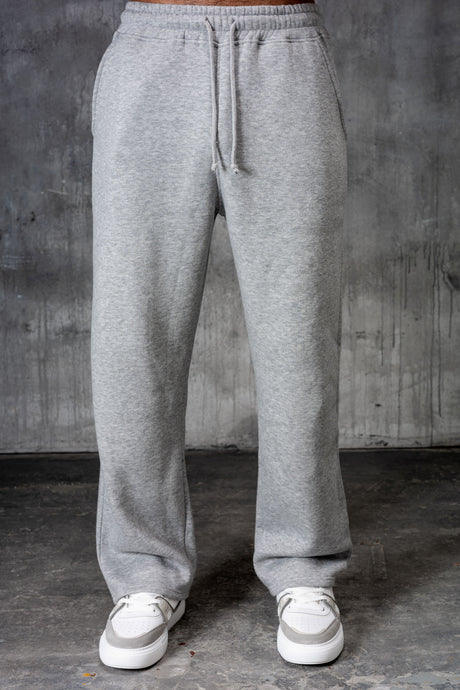 FELIX (UNBRANDED) OPEN HEM JOGGERS - GREY MARL