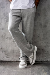FELIX (UNBRANDED) OPEN HEM JOGGERS - GREY MARL