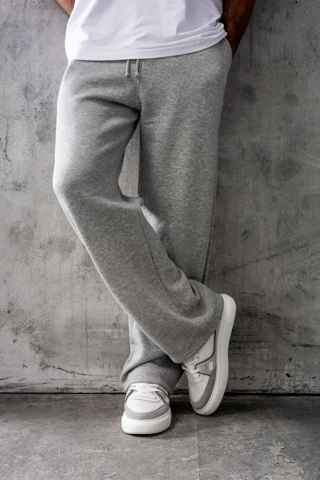FELIX (UNBRANDED) OPEN HEM JOGGERS - GREY MARL