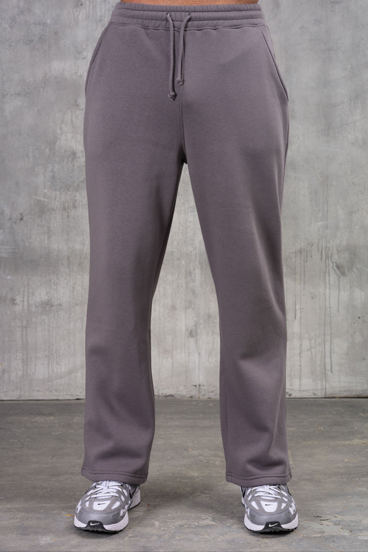 FELIX (UNBRANDED) OPEN HEM JOGGERS - CHARCOAL