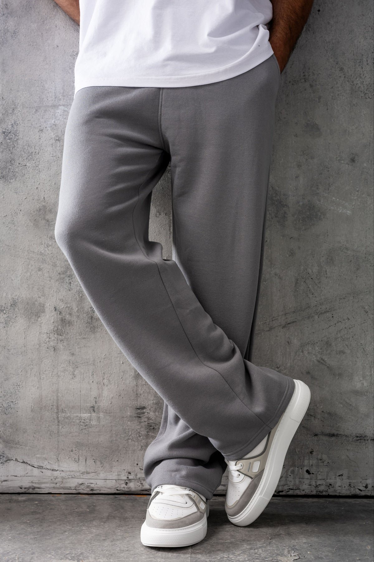 FELIX (UNBRANDED) OPEN HEM JOGGERS - LAVA GREY