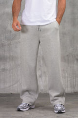 FELIX (UNBRANDED) OPEN HEM JOGGERS - GREY MARL