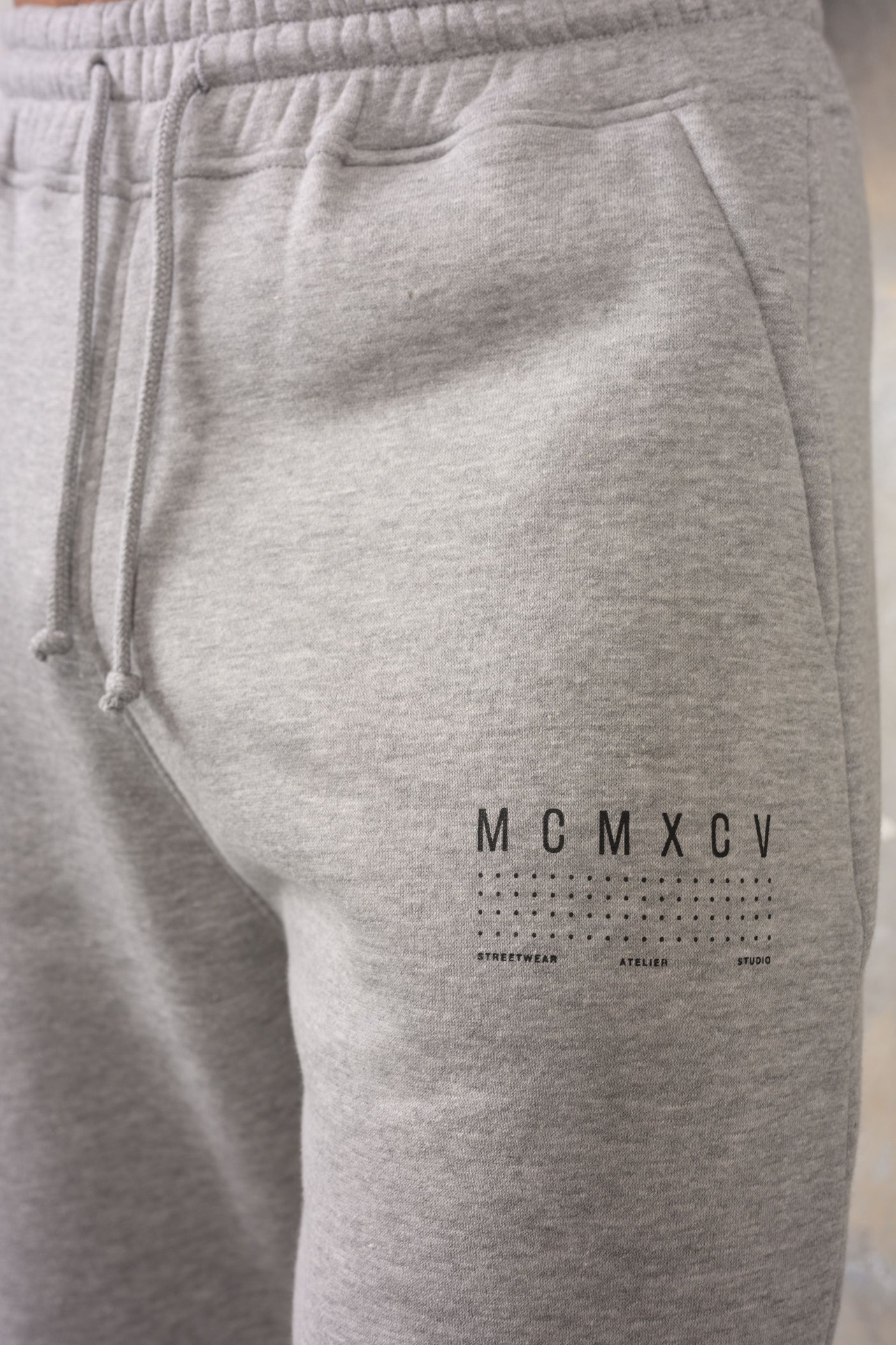 FENTON CUFFED JOGGERS - GREY MARL