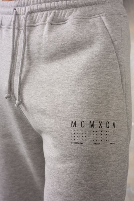 FENTON CUFFED JOGGERS - GREY MARL